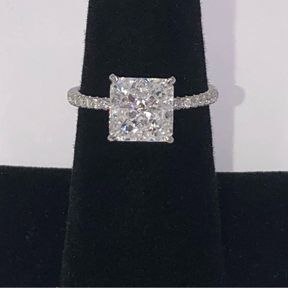 2ct Radiant Cut Ring - Picture 10 of 14